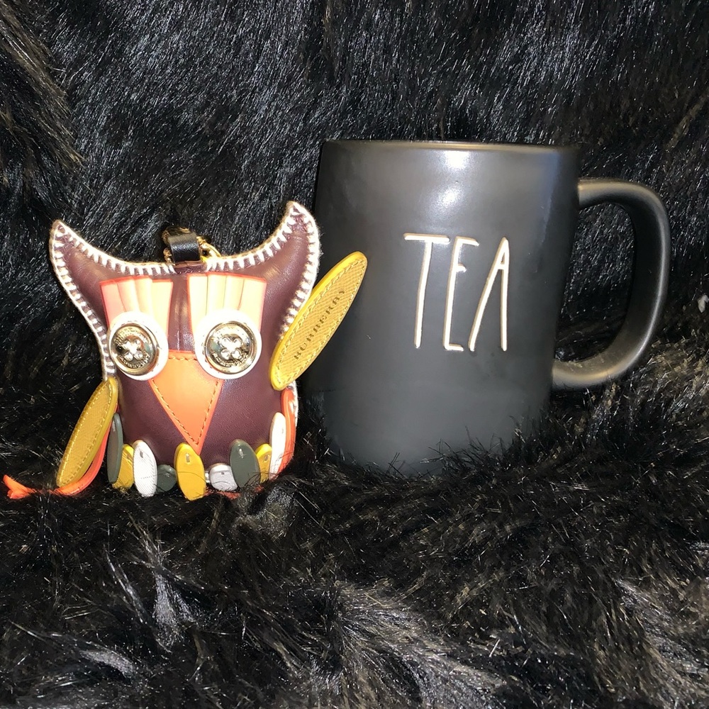 BURBERRY MULTICOLOR LEATHER OWL CHARM - Picture 3 of 4